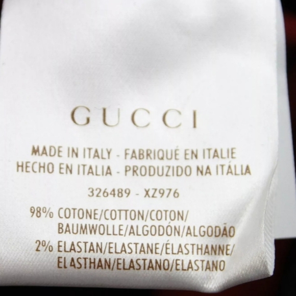 GUCCI Check Print Capri Pants Red/Black, NWT - Picture 7 of 7